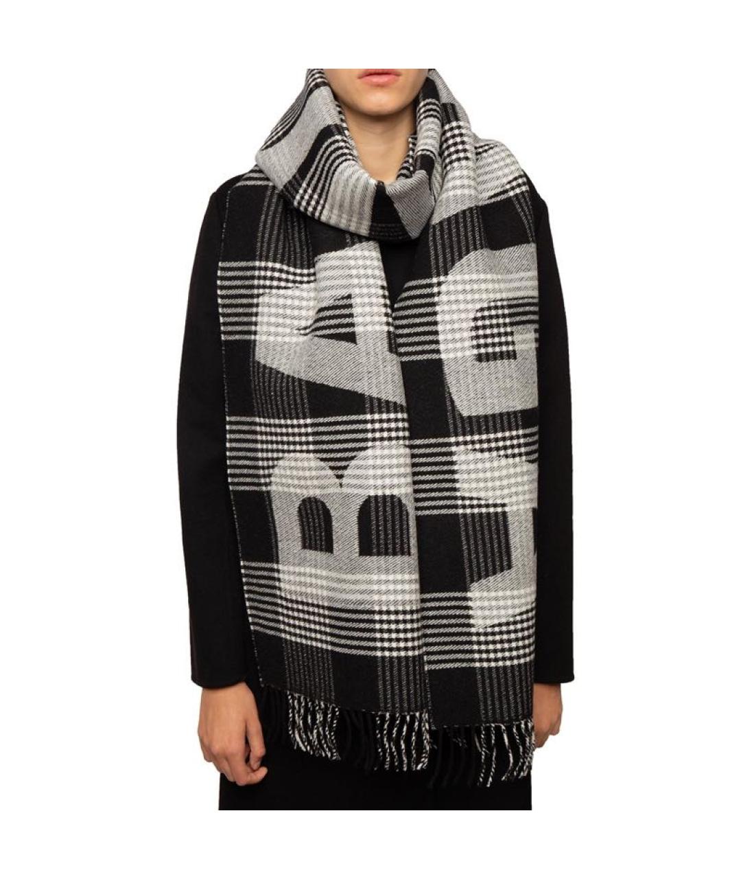 BALENCIAGA Мульти шерстяной шарф, фото 6