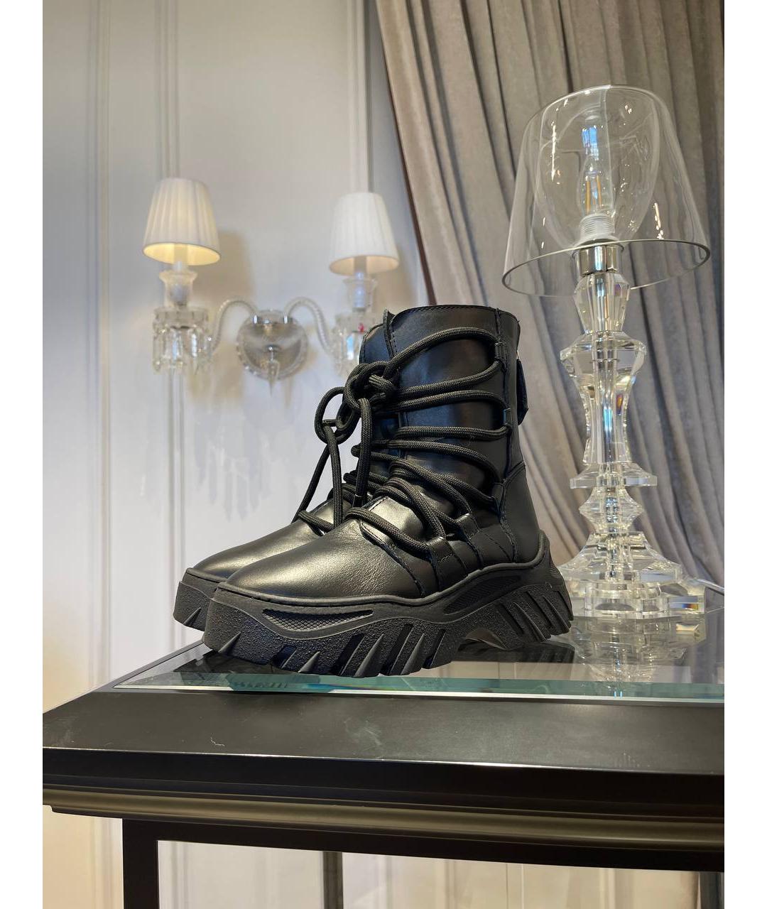 INUIKII Черные кожаные ботинки, фото 2