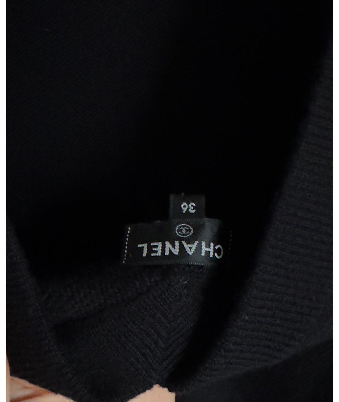 CHANEL Черный кашемировый джемпер / свитер, фото 5