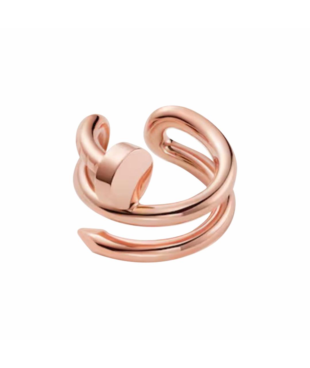 CARTIER Розовые серьги из желтого золота, фото 1