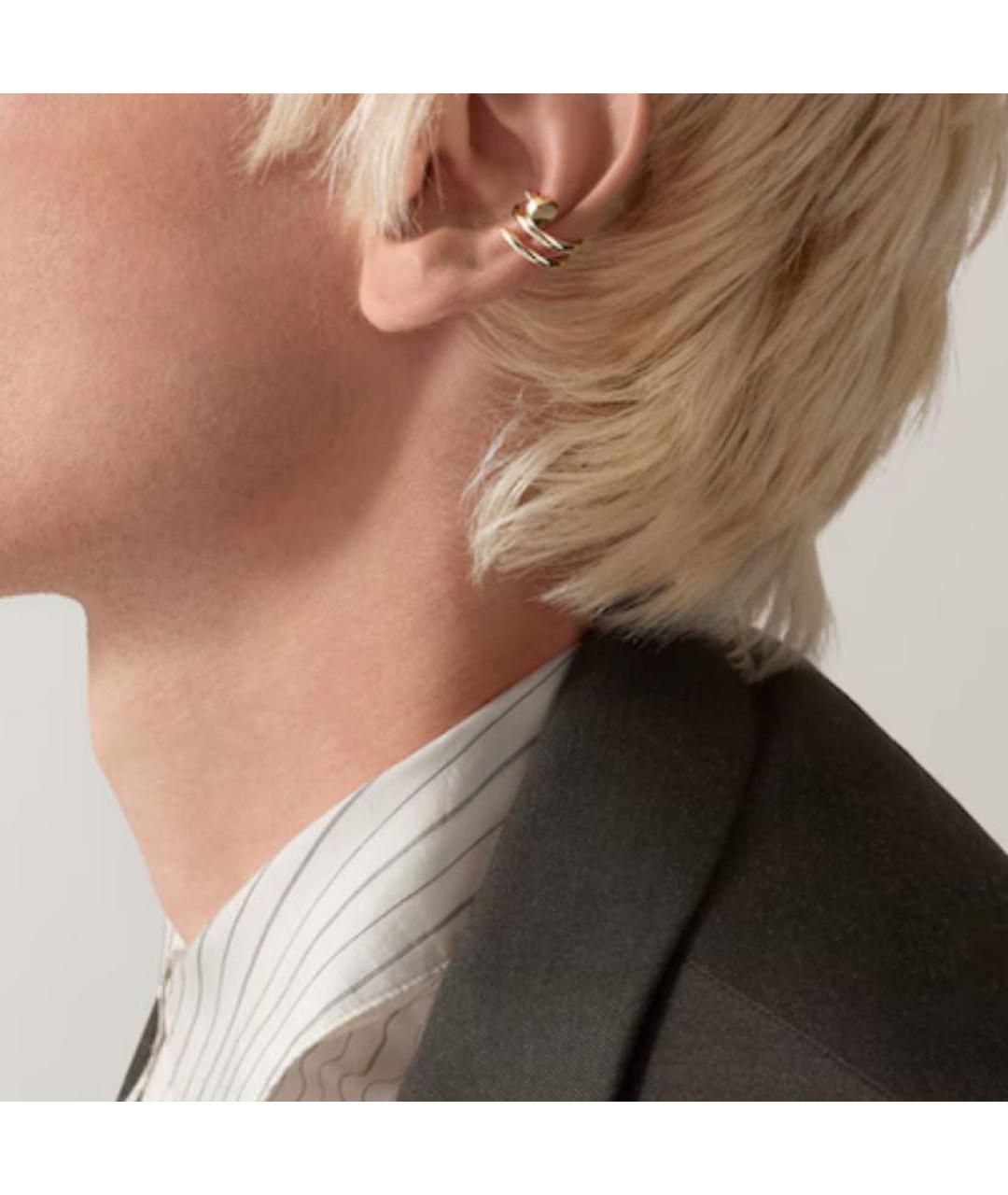 CARTIER Розовые серьги из желтого золота, фото 3