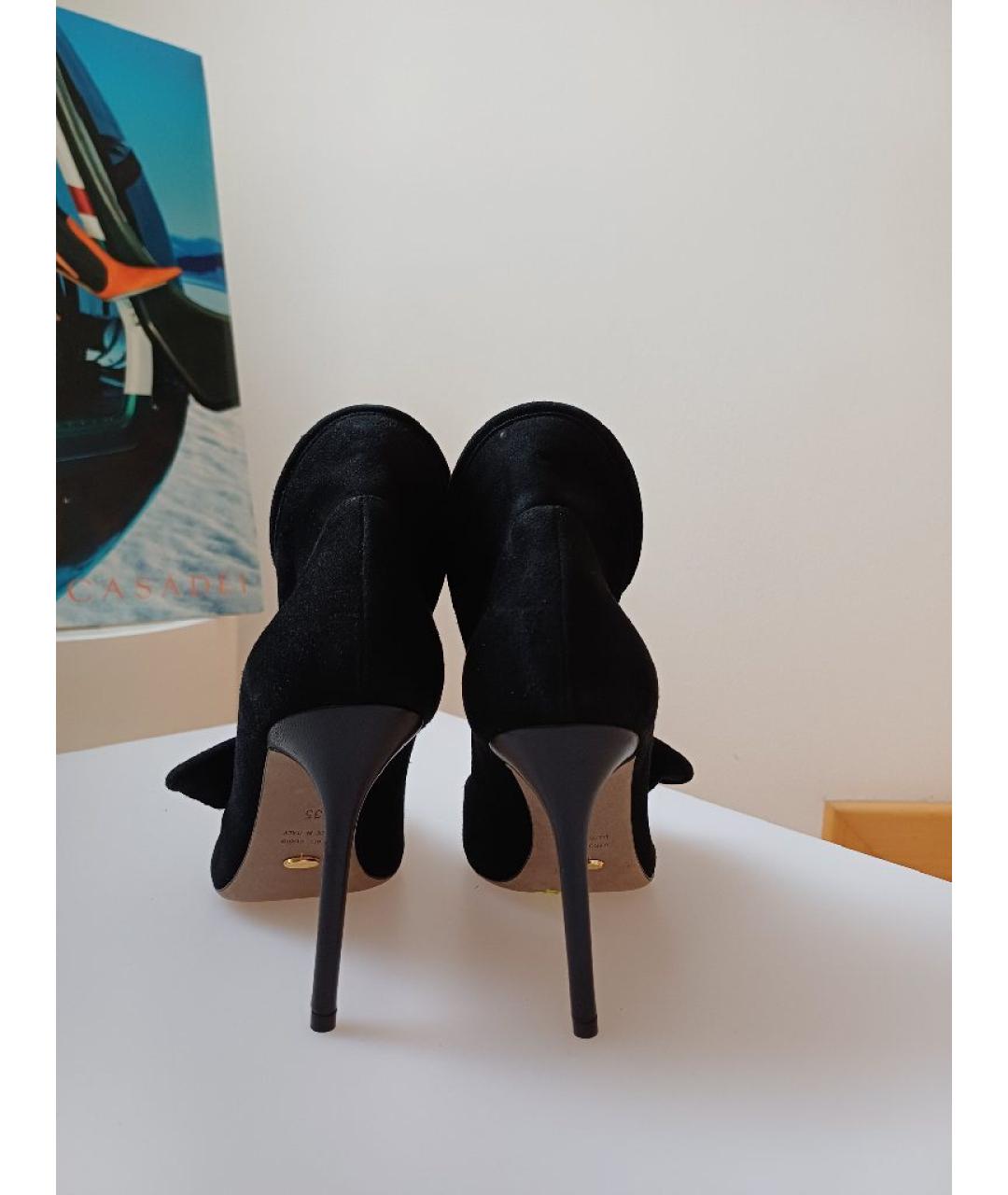 SERGIO ROSSI Черные замшевые туфли, фото 6