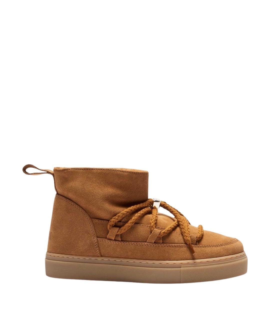 INUIKII Коричневые нубуковые ботинки, фото 1