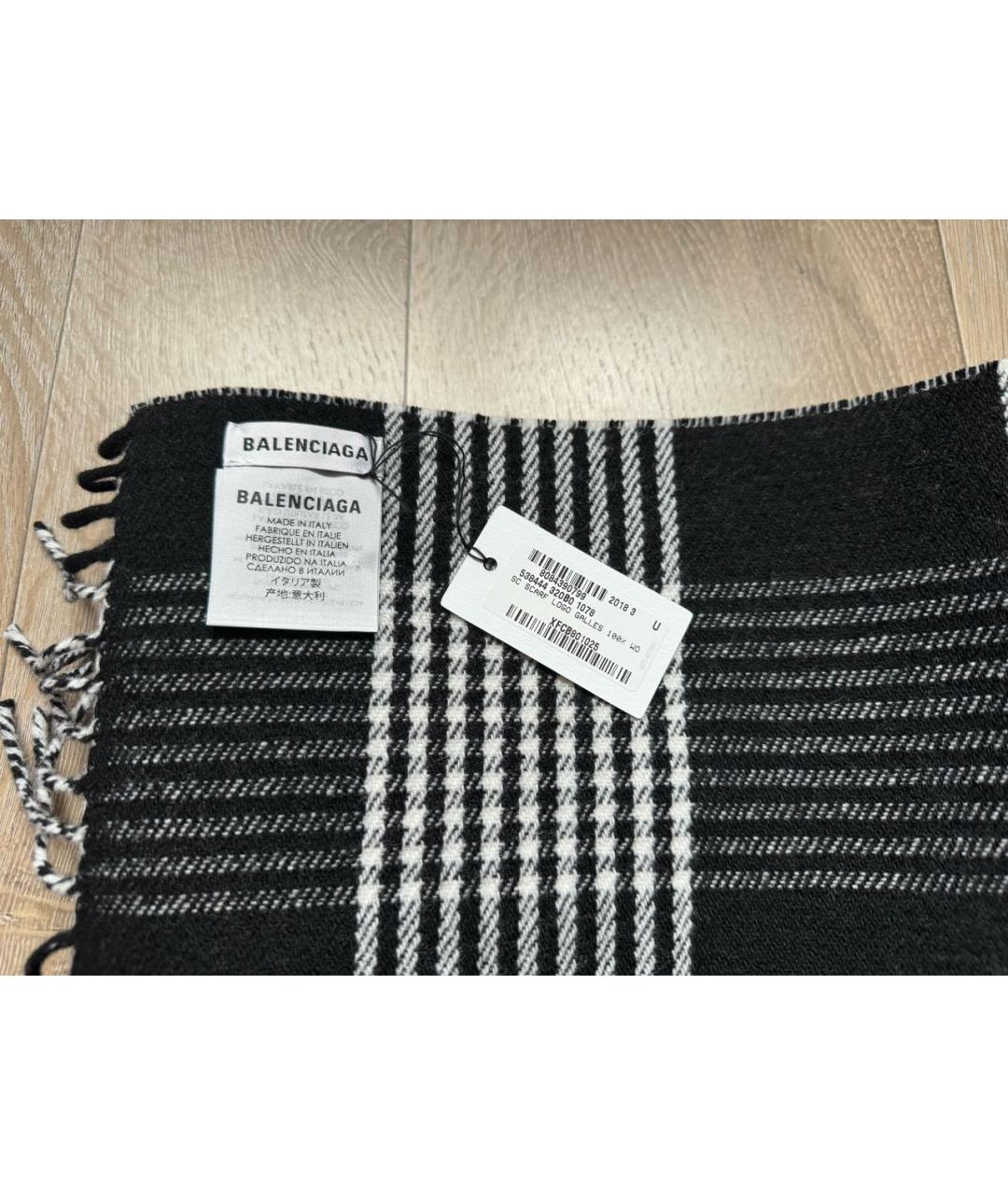 BALENCIAGA Мульти шерстяной шарф, фото 6