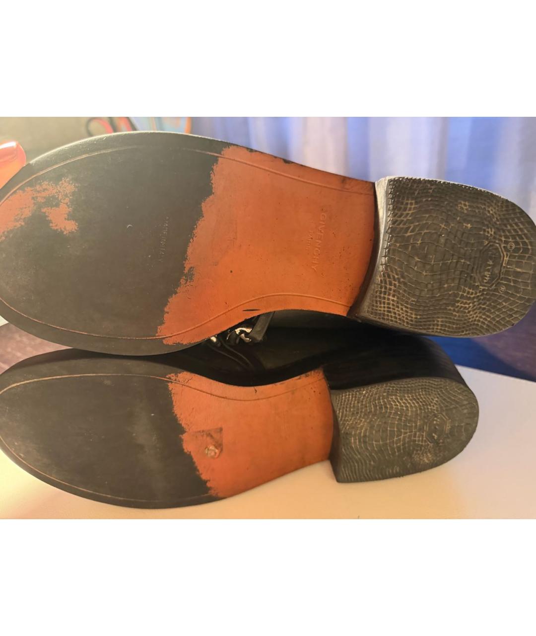 GIVENCHY Черные кожаные ботинки, фото 5