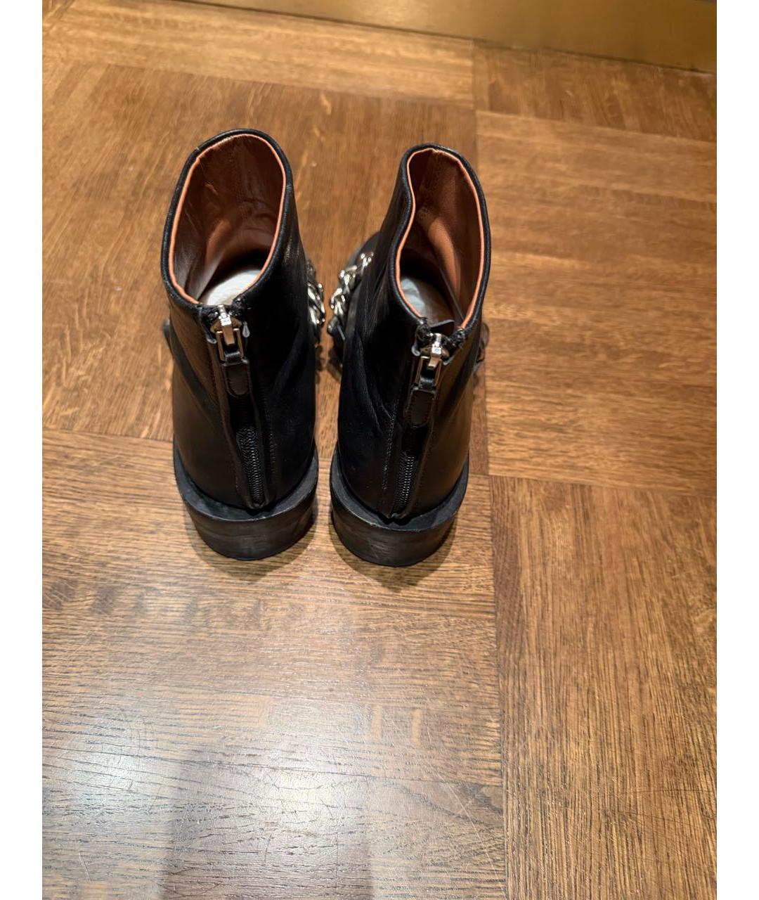 GIVENCHY Черные кожаные ботинки, фото 4