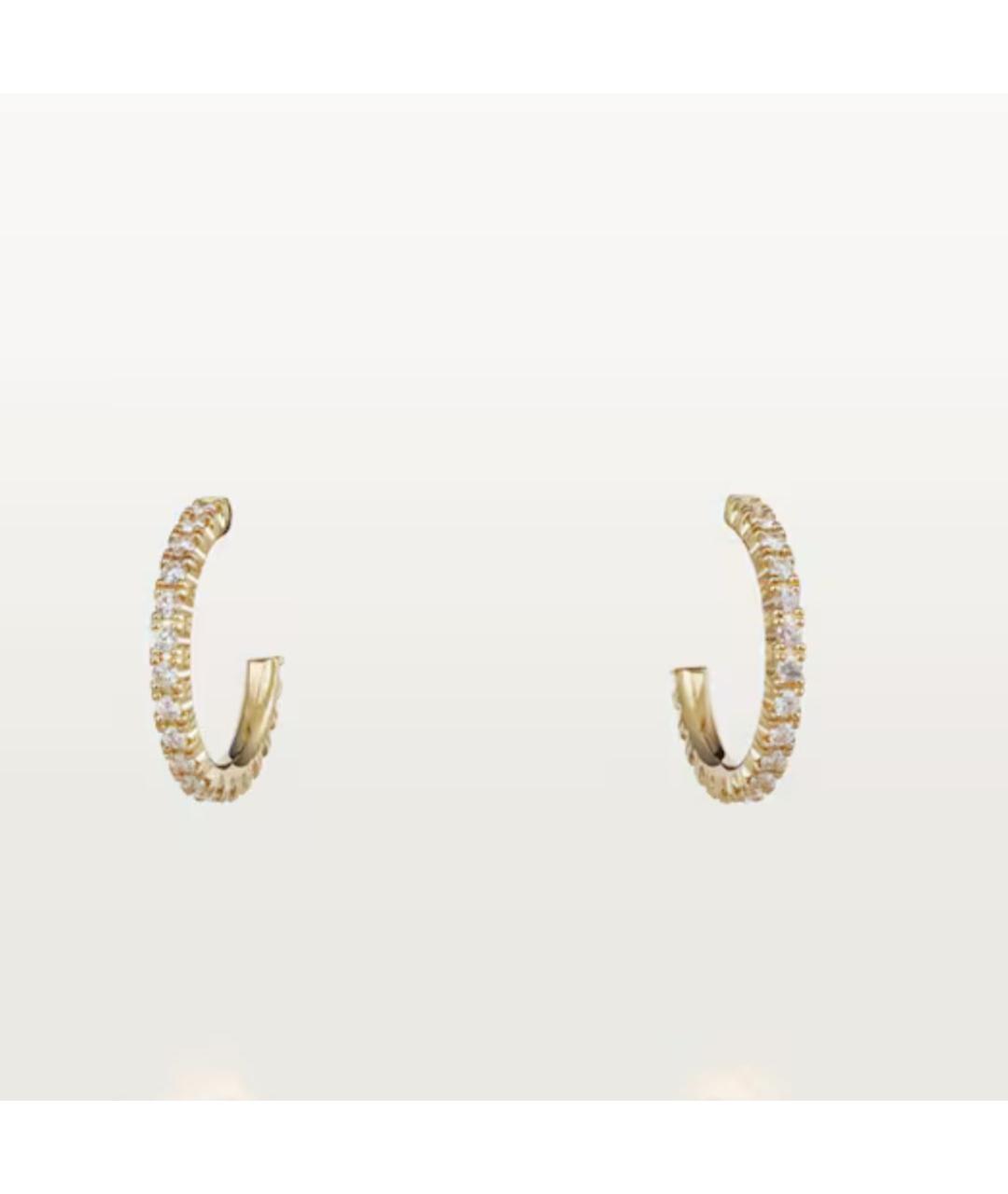 CARTIER Золотые серьги из желтого золота, фото 4
