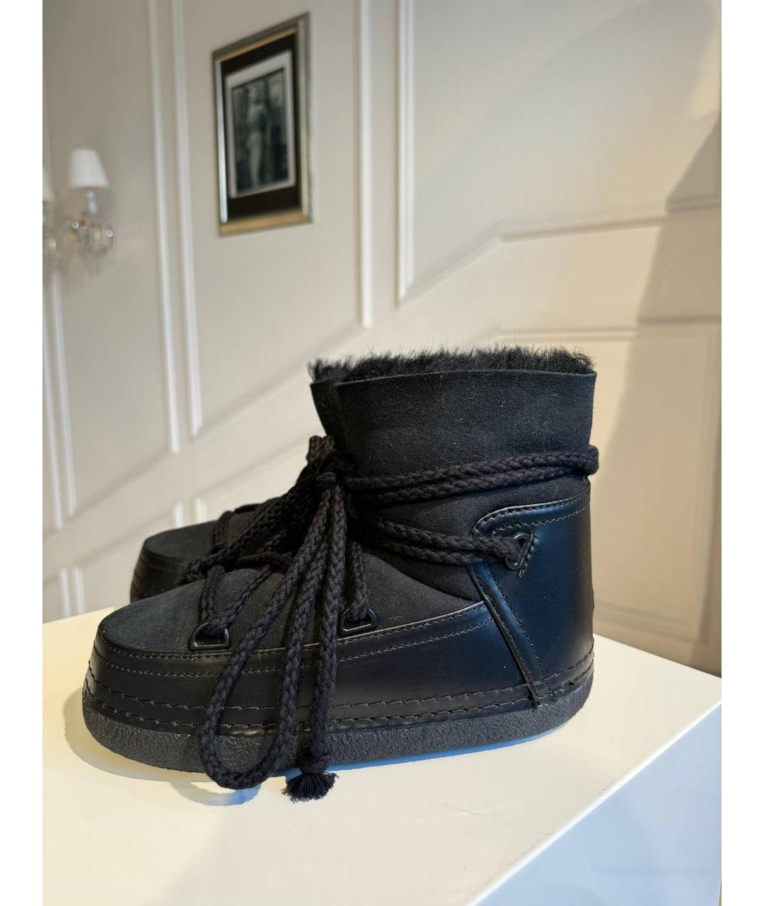 INUIKII Черные нубуковые ботинки, фото 3