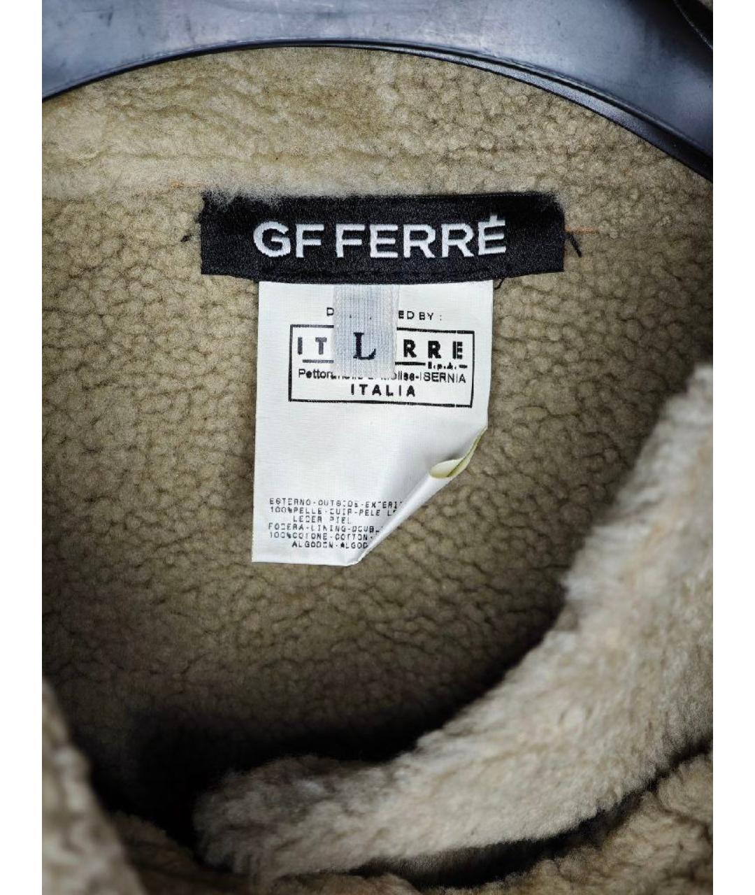 DOLCE&GABBANA Коричневая кожаная дубленка, фото 3