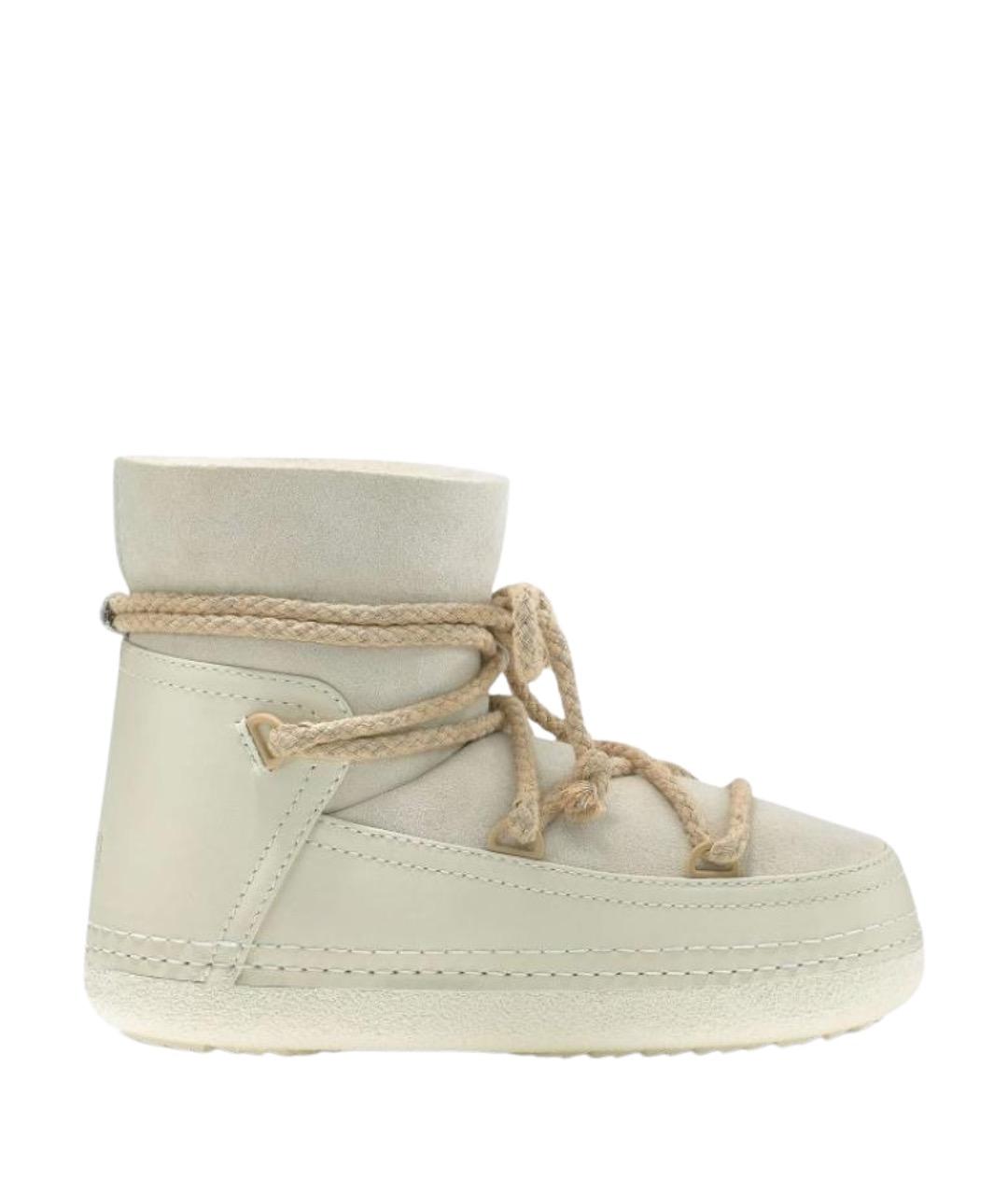 INUIKII Бежевые нубуковые ботинки, фото 1