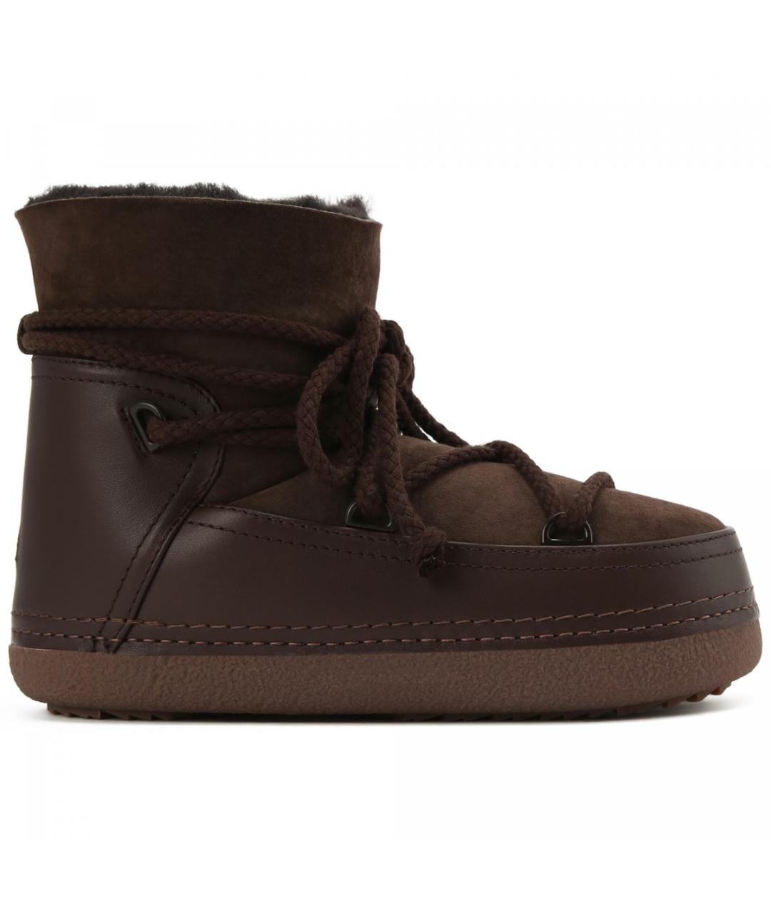 INUIKII Коричневые нубуковые ботинки, фото 1