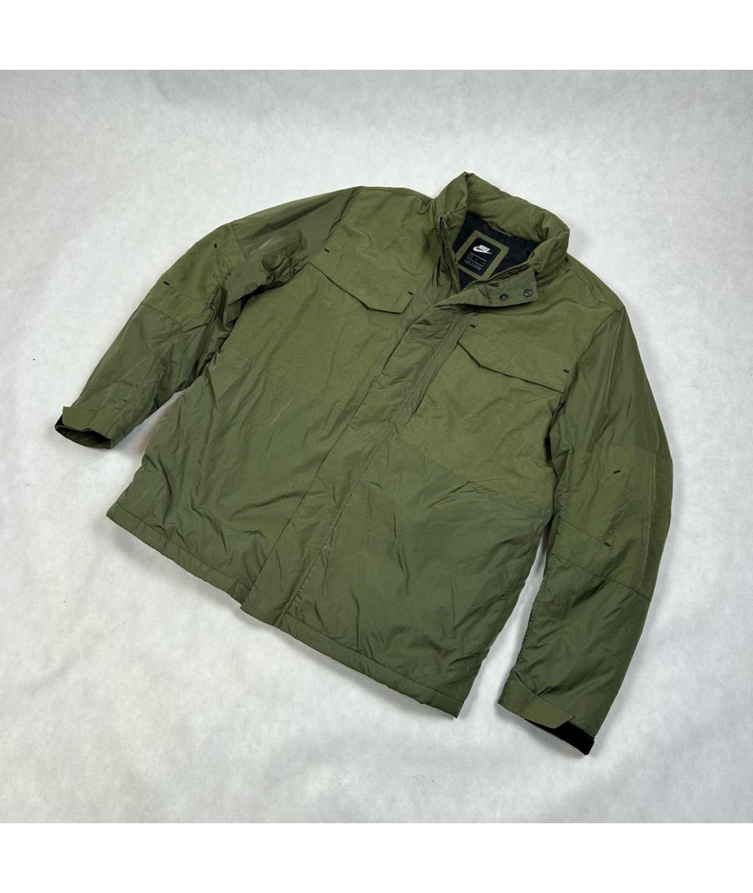 NIKE Хаки полиэстеровая куртка, фото 7