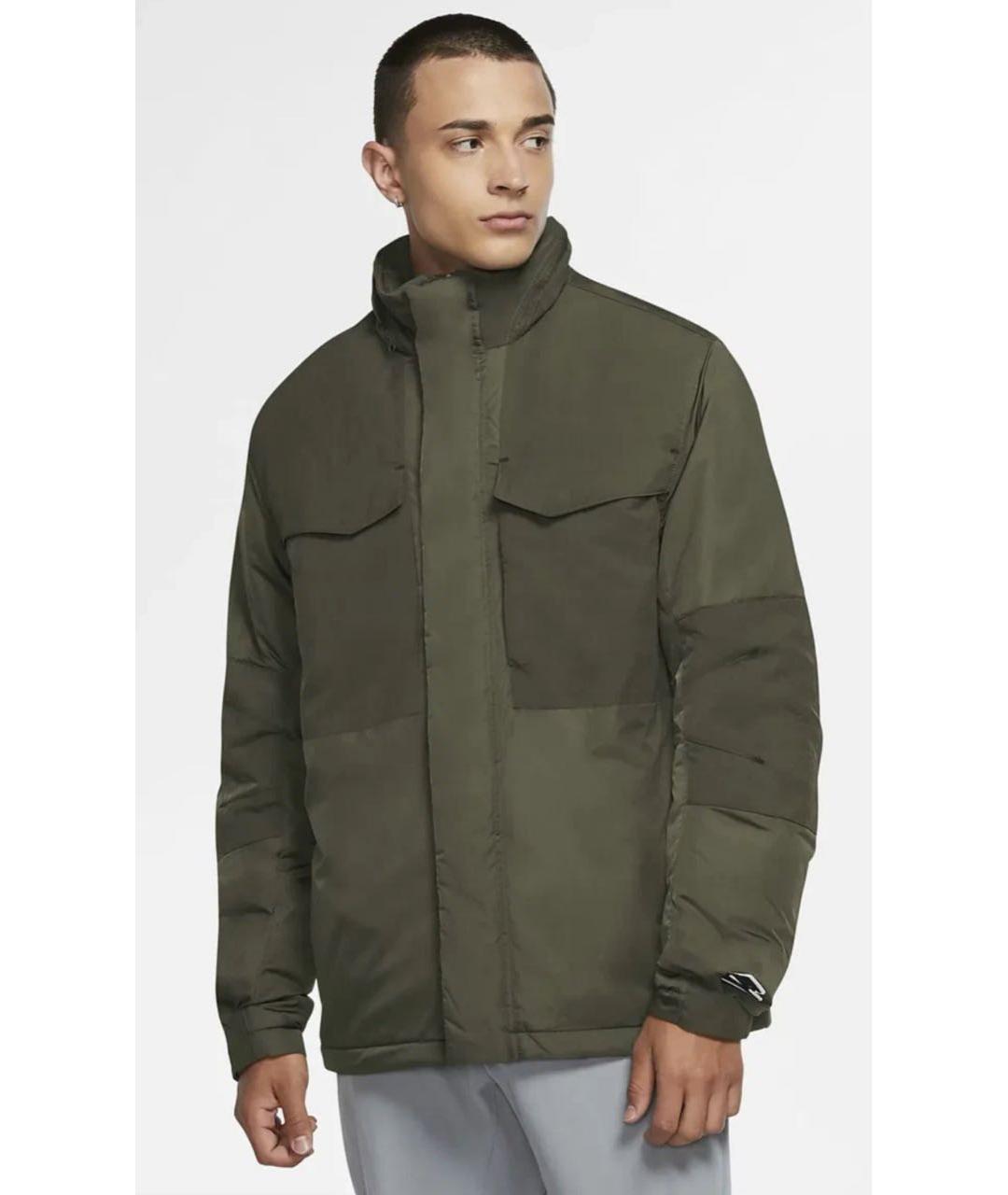 NIKE Хаки полиэстеровая куртка, фото 6