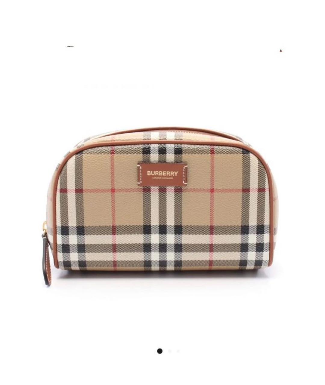 BURBERRY Коричневая косметичка, фото 8