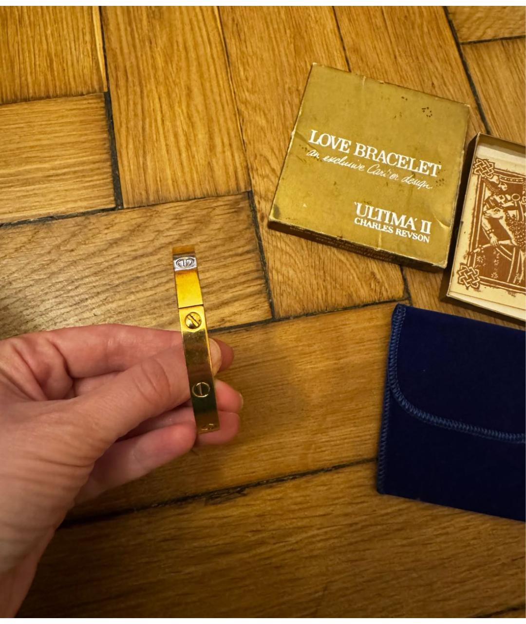 CARTIER Золотой металлический браслет, фото 5