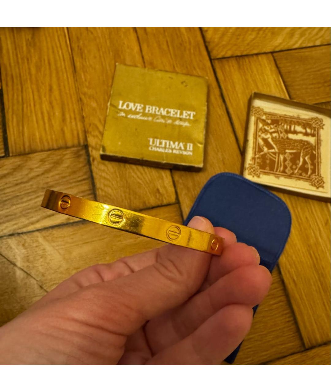 CARTIER Золотой металлический браслет, фото 4