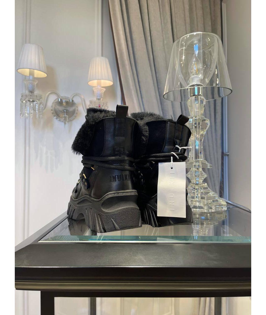 INUIKII Черные замшевые ботинки, фото 4