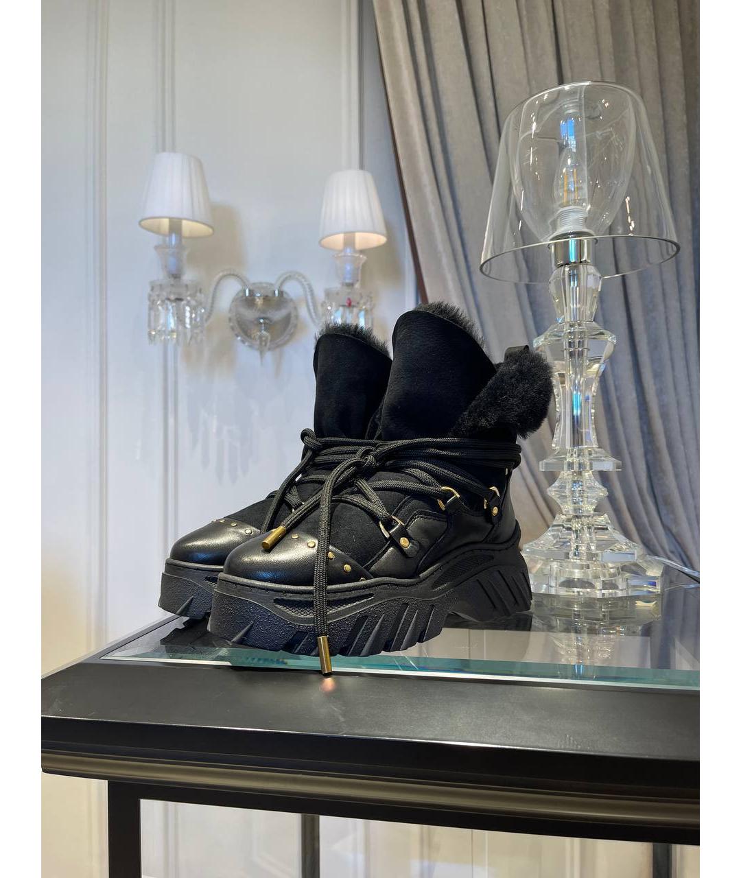 INUIKII Черные замшевые ботинки, фото 2