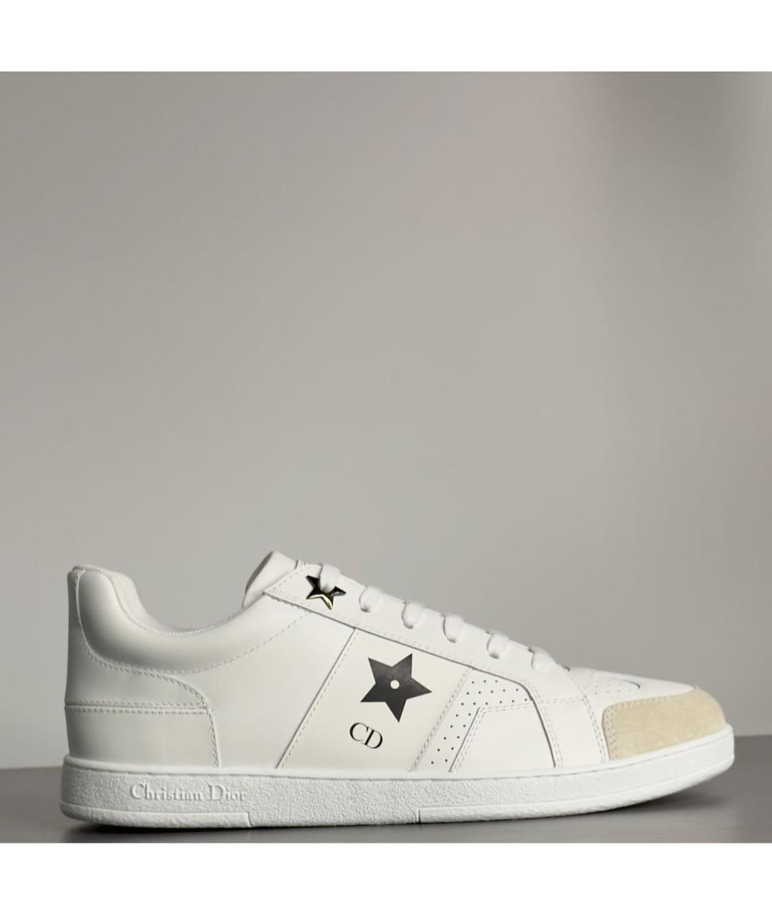CHRISTIAN DIOR Белые кожаные кроссовки, фото 9