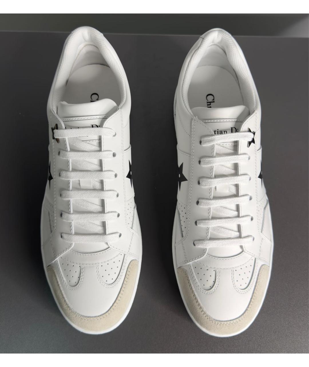 CHRISTIAN DIOR Белые кожаные кроссовки, фото 2