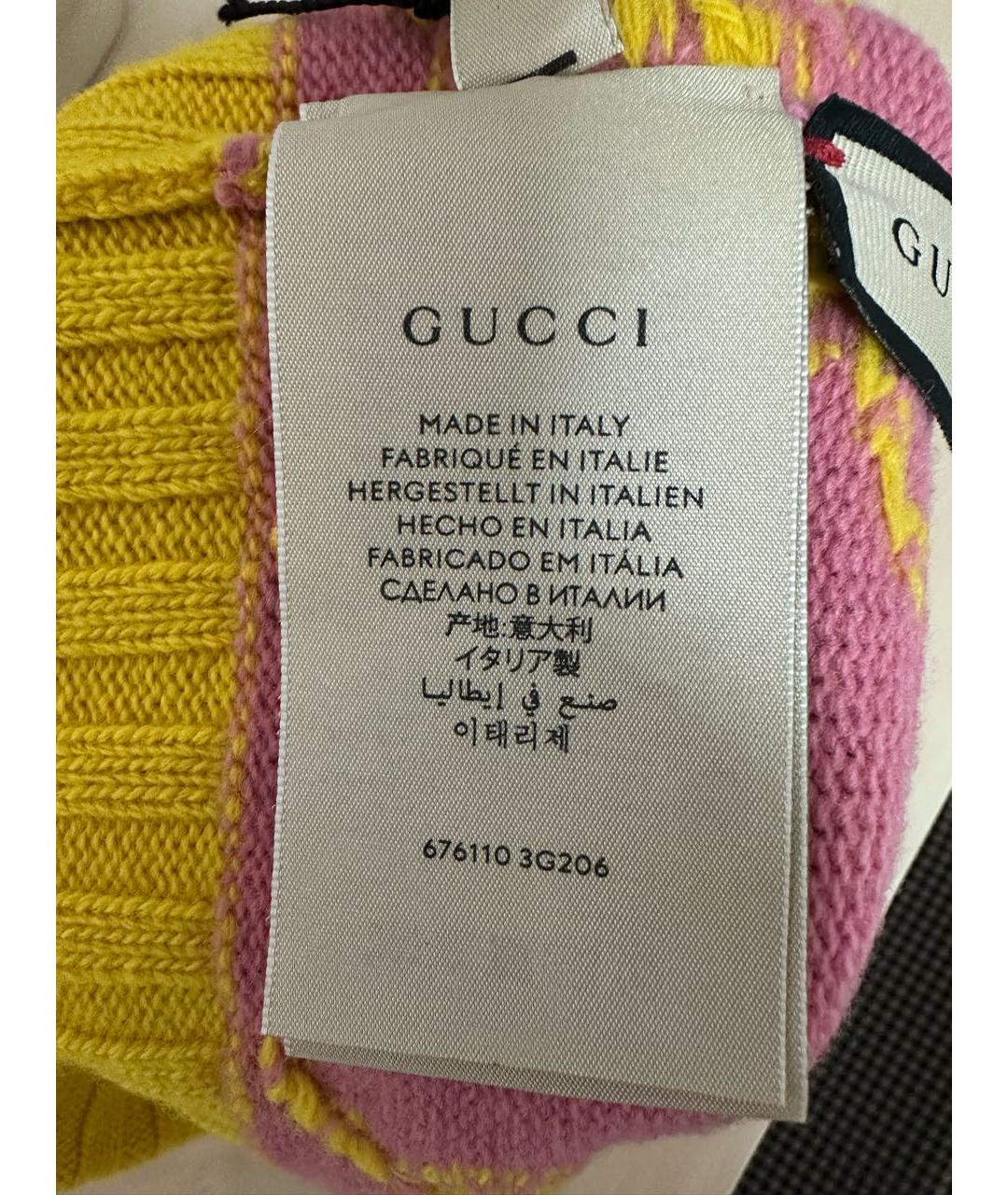 GUCCI Мульти шерстяная шапка, фото 3