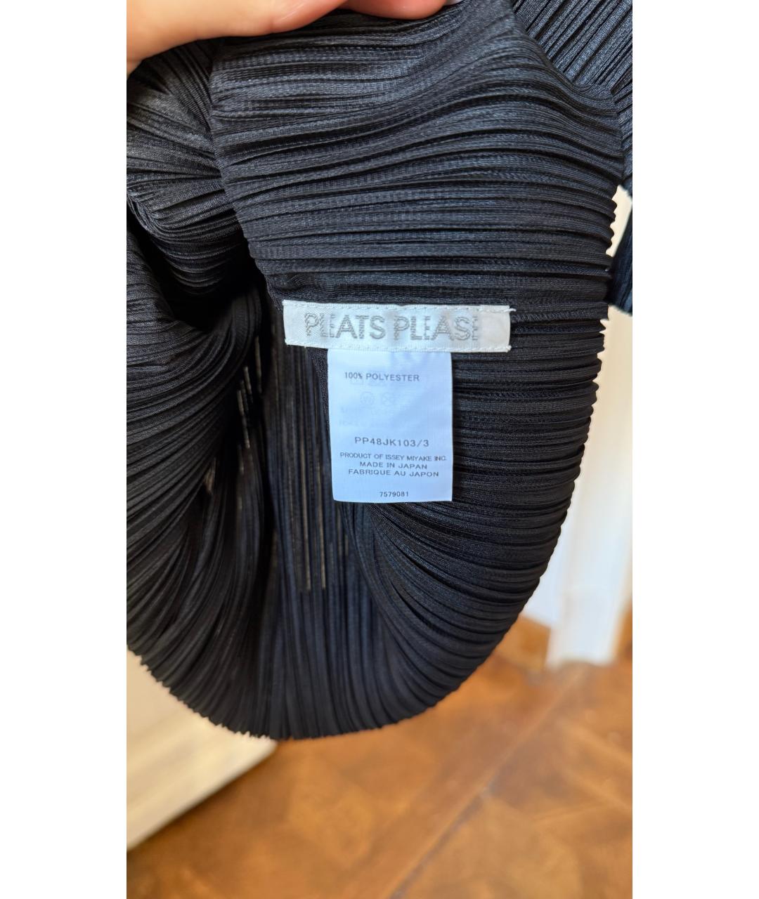 ISSEY MIYAKE Черная футболка, фото 4