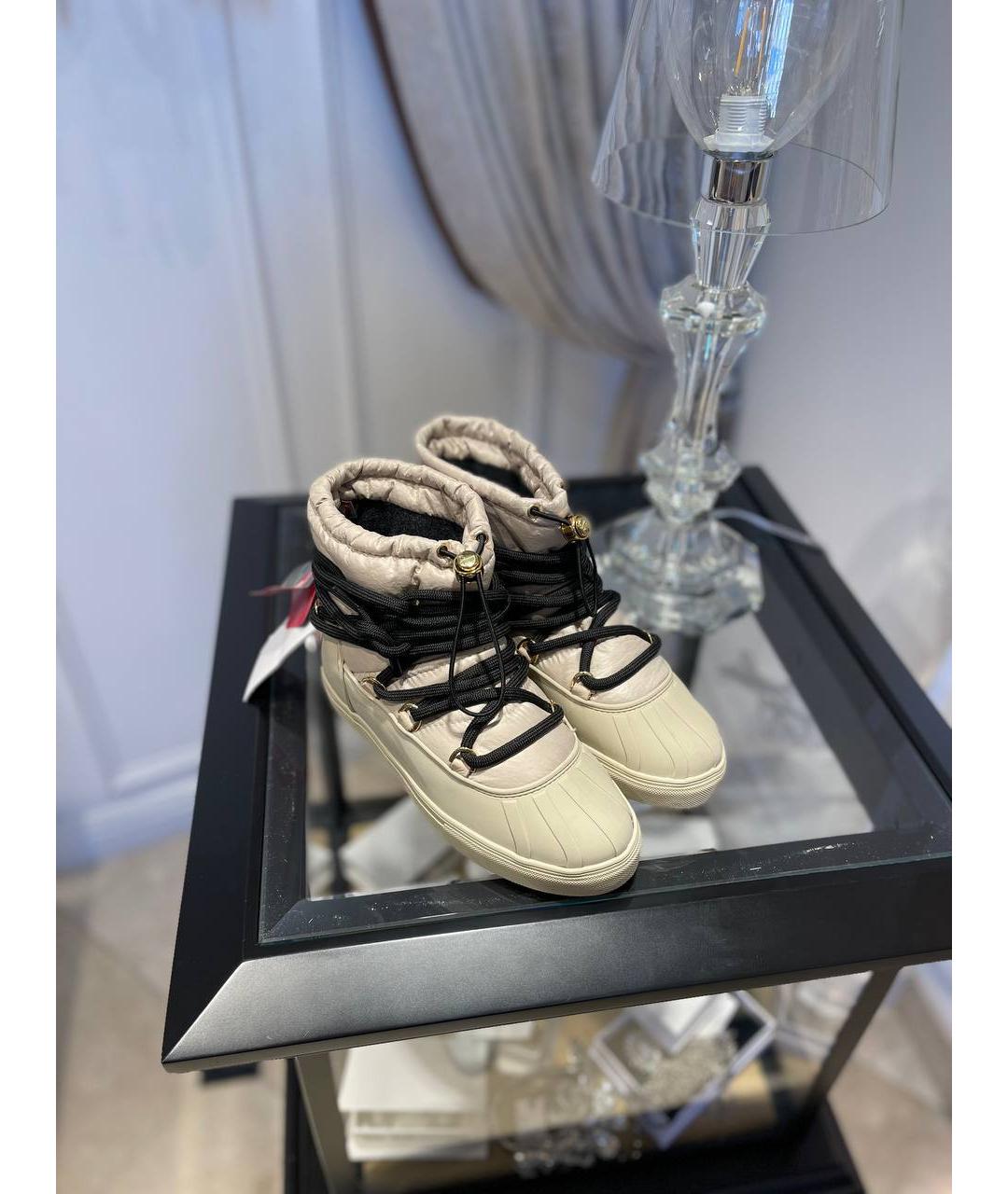 INUIKII Бежевые текстильные ботинки, фото 3