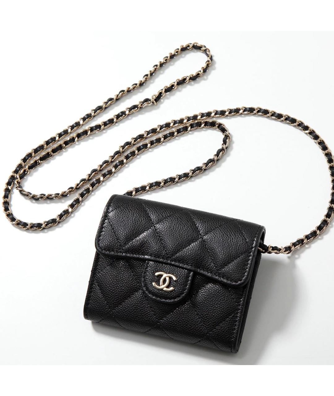 CHANEL Черная кожаная сумка через плечо, фото 4