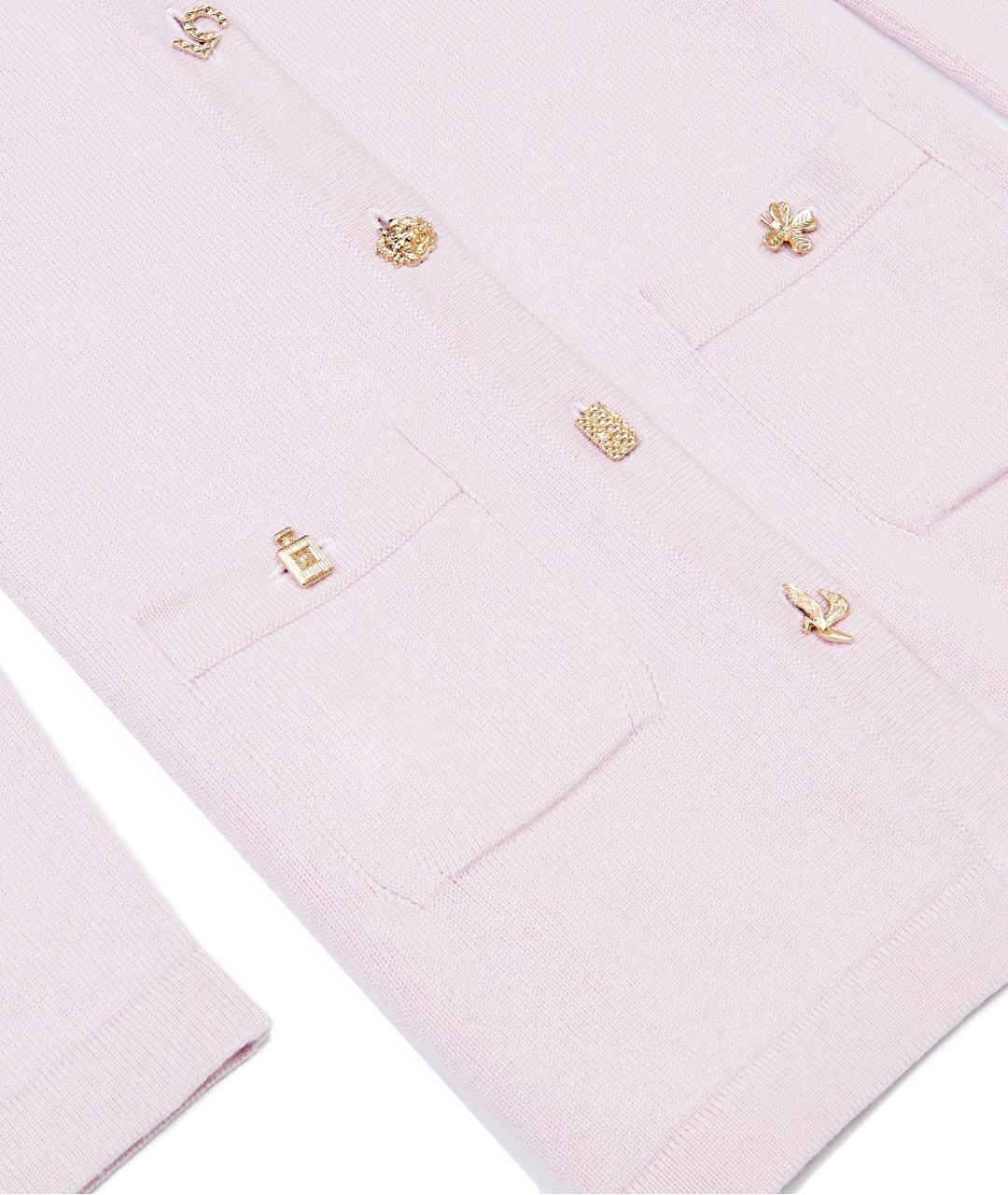 CHANEL Розовый кашемировый кардиган, фото 4