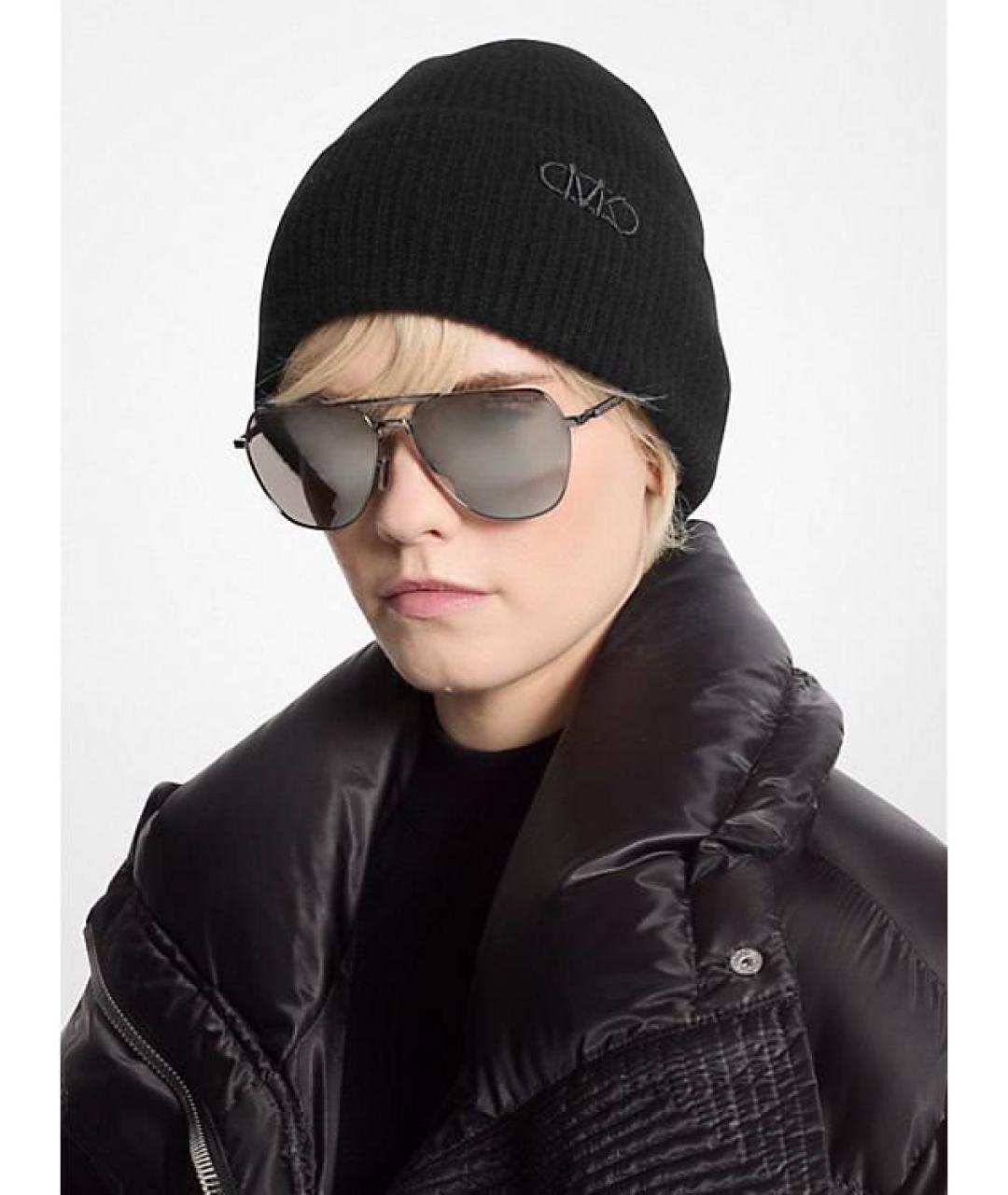 MICHAEL KORS Черная кашемировая шапка, фото 2