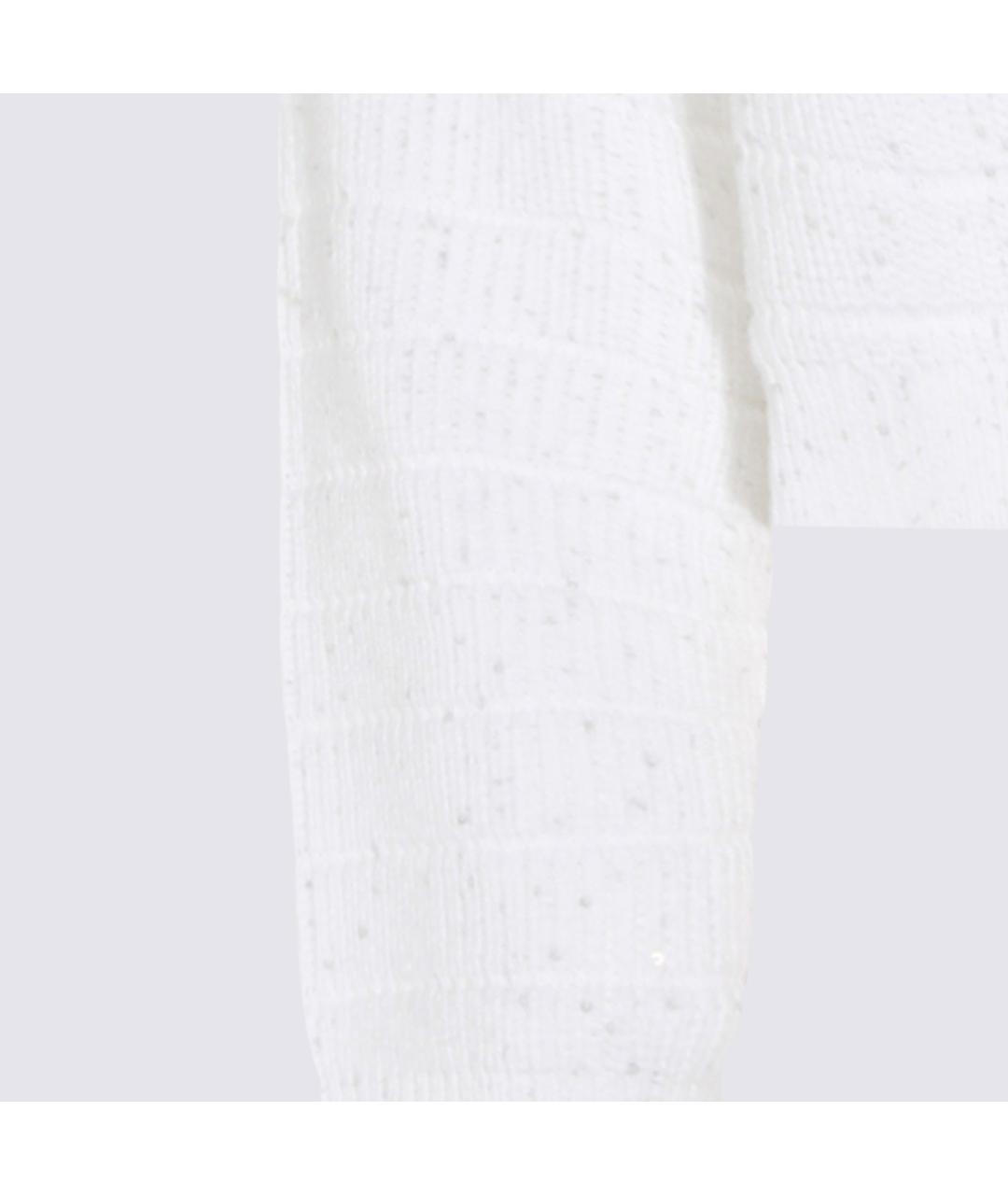 BRUNELLO CUCINELLI Белый хлопковый джемпер / свитер, фото 3