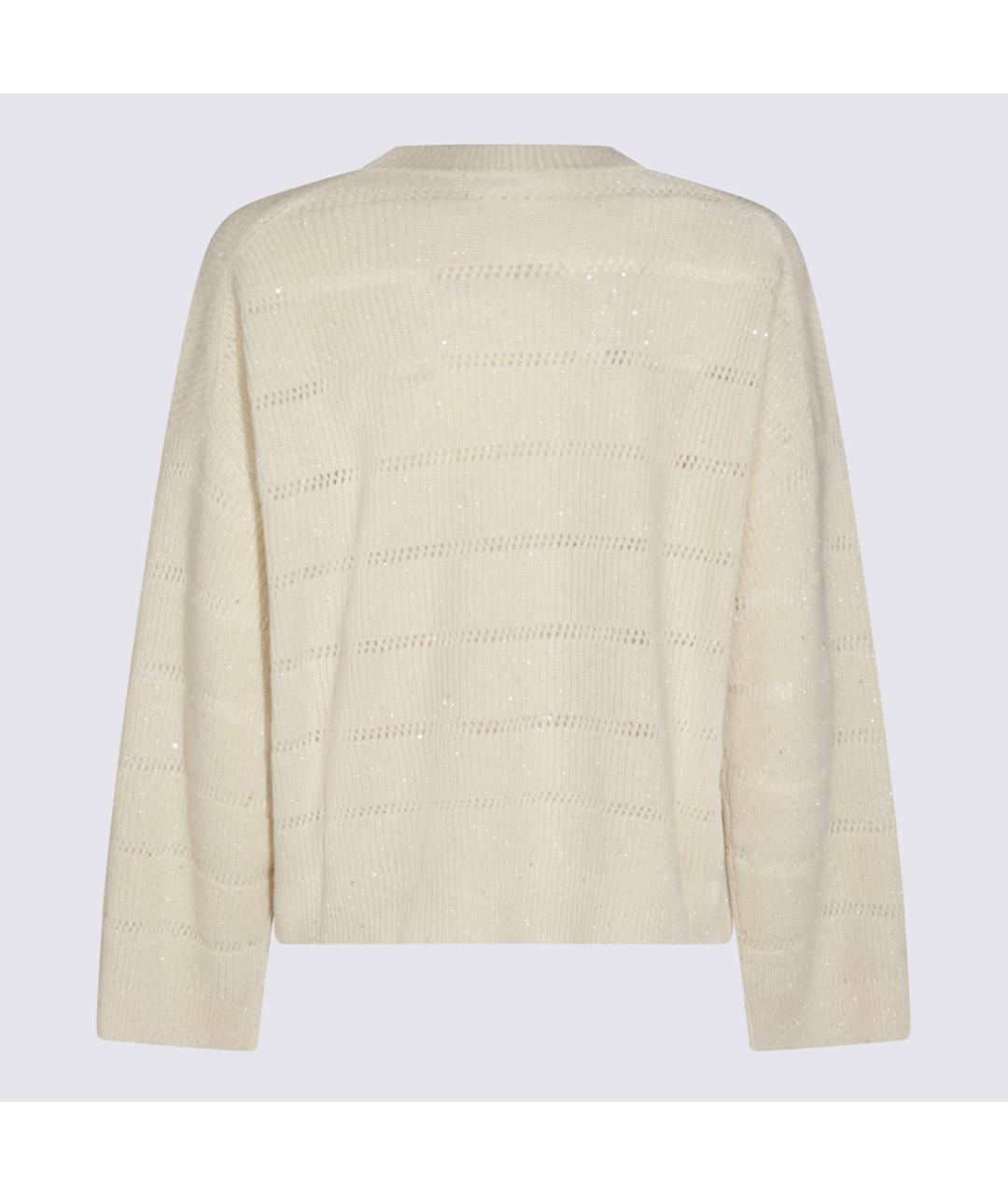 BRUNELLO CUCINELLI Бежевый кашемировый джемпер / свитер, фото 2