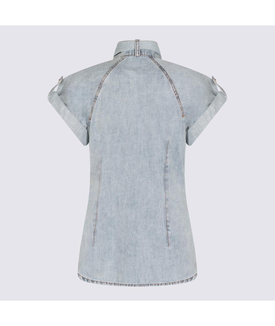 ZIMMERMANN Голубая хлопковая рубашка, фото 2