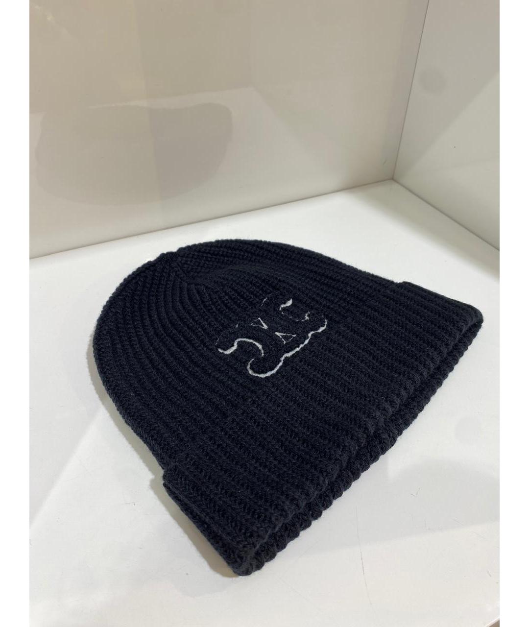 CELINE Черная шерстяная шапка, фото 3
