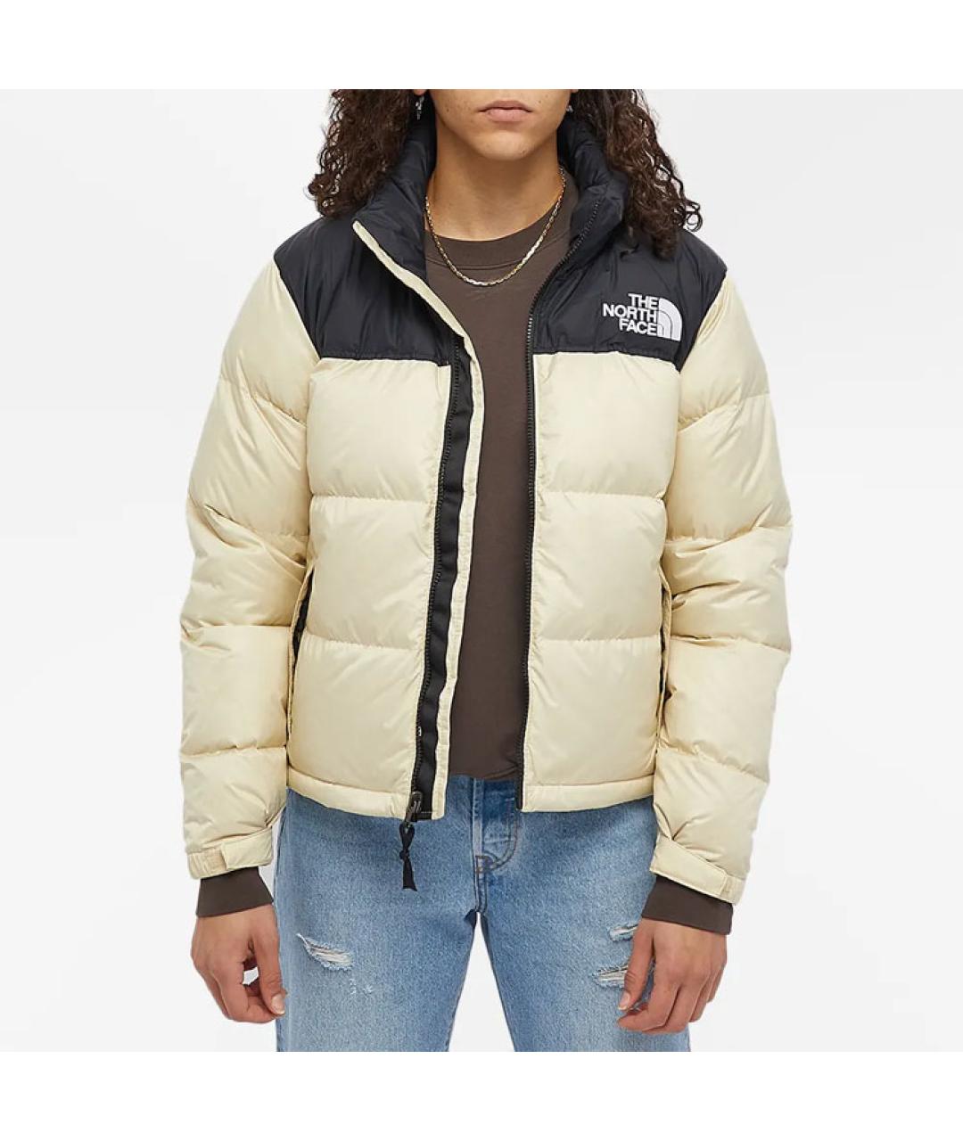 THE NORTH FACE Бежевый пуховик, фото 4
