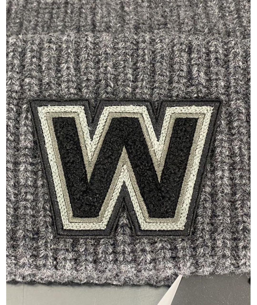 WEEKEND MAX MARA Серая шерстяная шапка, фото 3