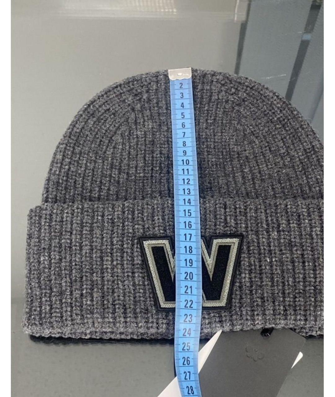 WEEKEND MAX MARA Серая шерстяная шапка, фото 6
