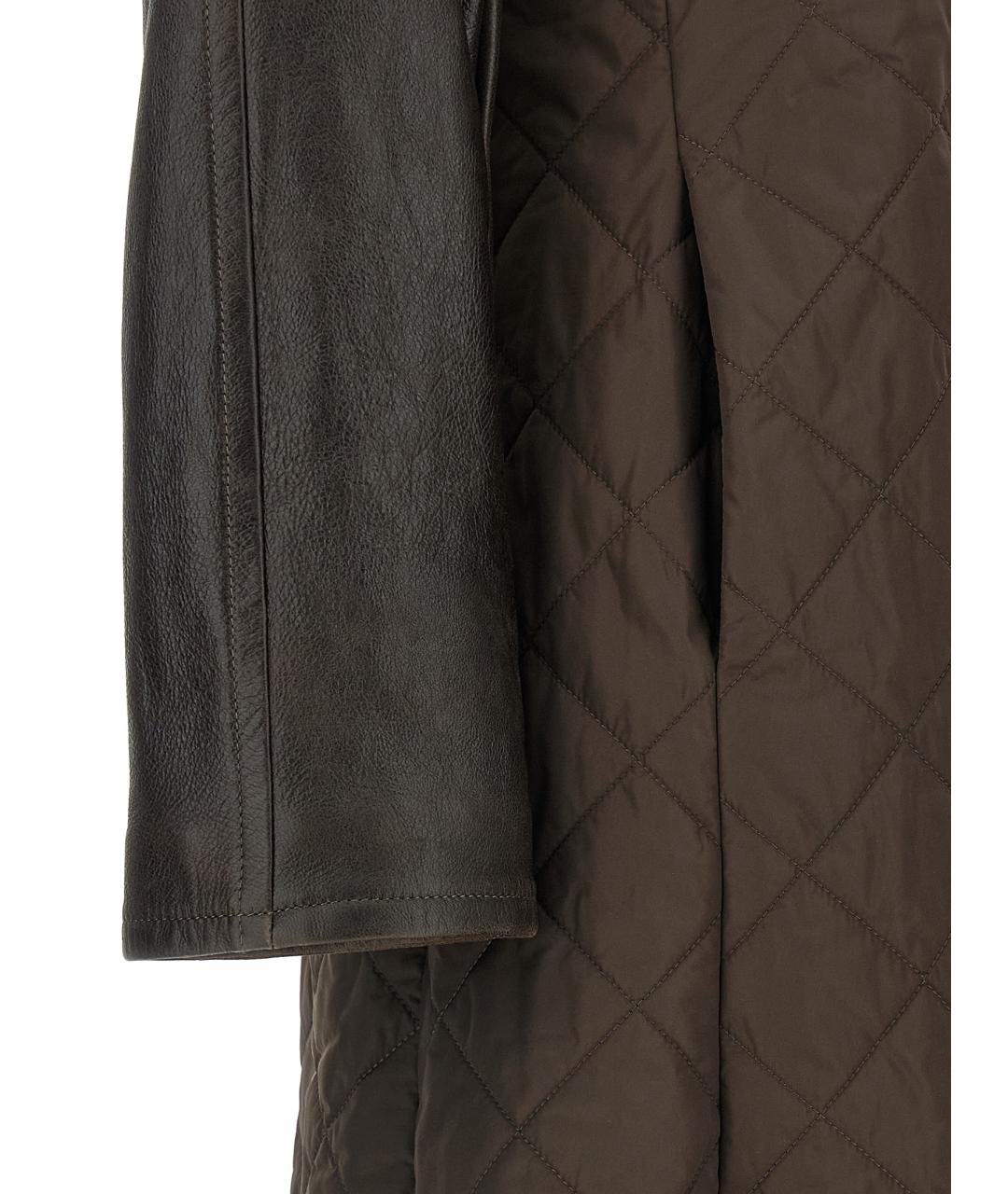 MAX MARA Коричневый полиамидовый тренч/плащ, фото 4