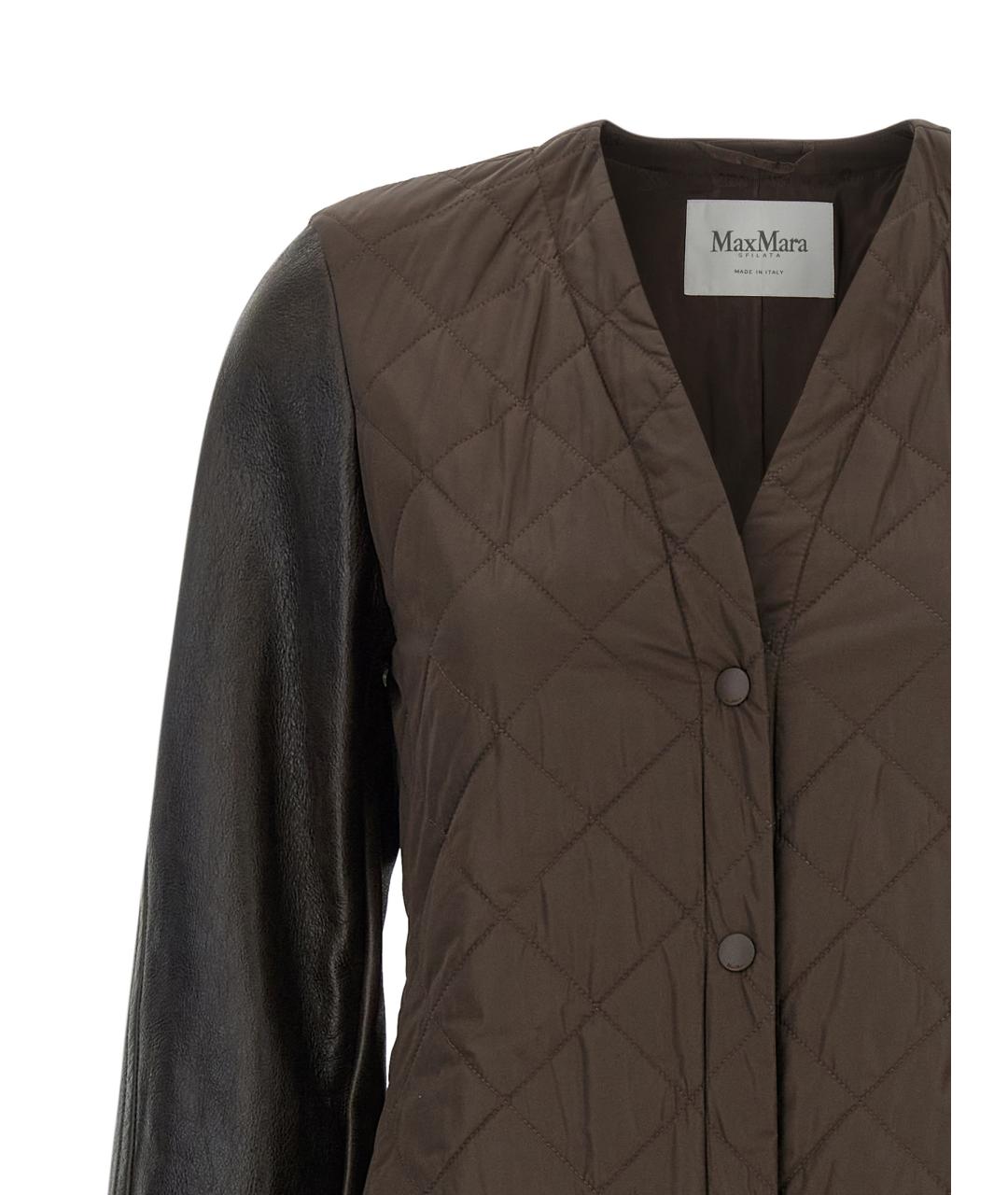 MAX MARA Коричневый полиамидовый тренч/плащ, фото 3