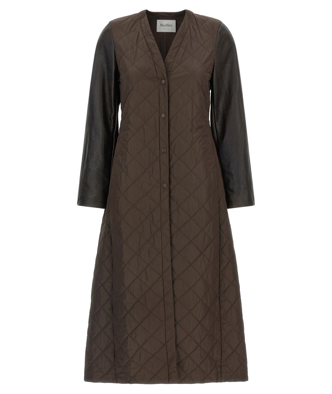 MAX MARA Коричневый полиамидовый тренч/плащ, фото 1