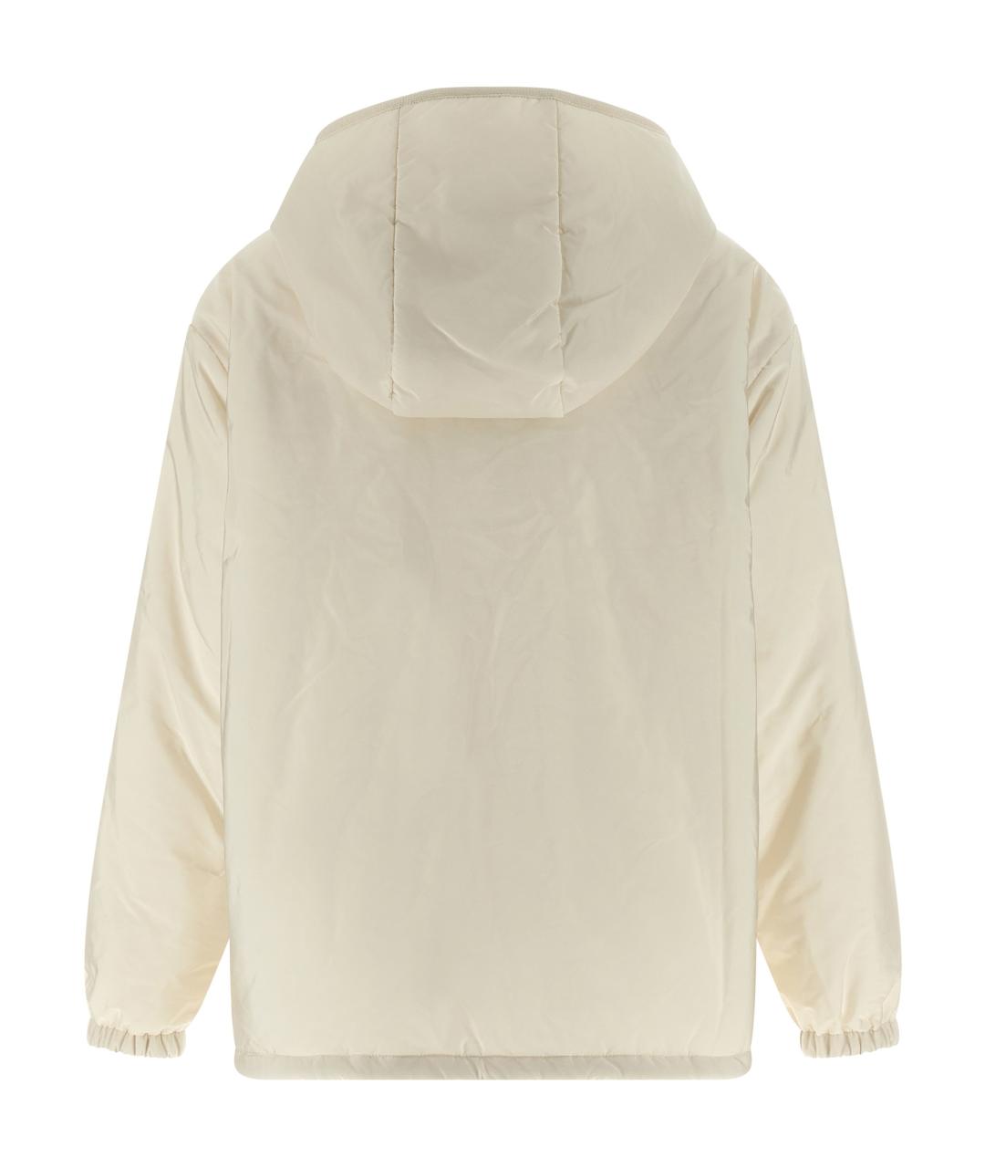 MONCLER Белая полиамидовая куртка, фото 2