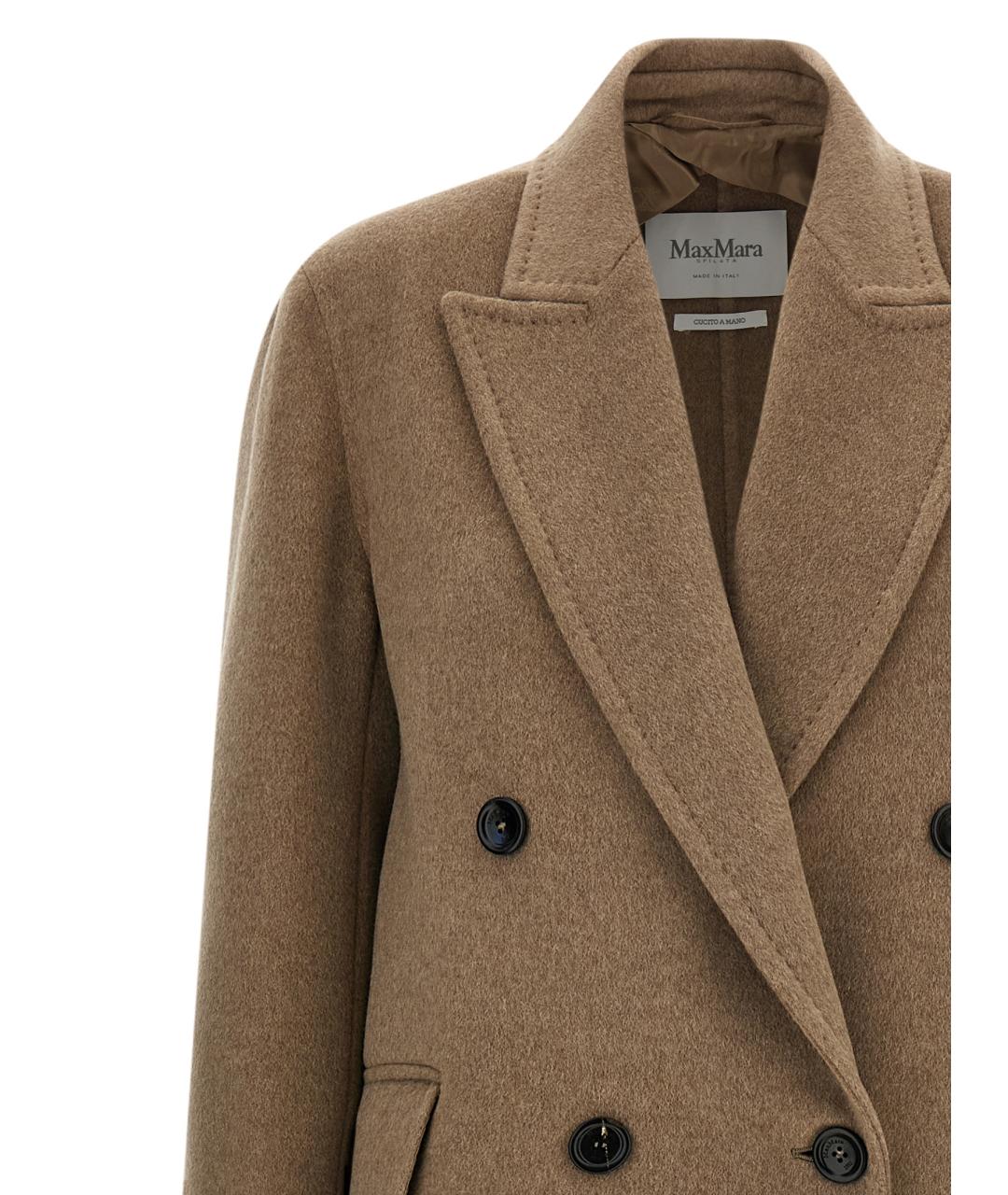 MAX MARA Бежевое кашемировое пальто, фото 3