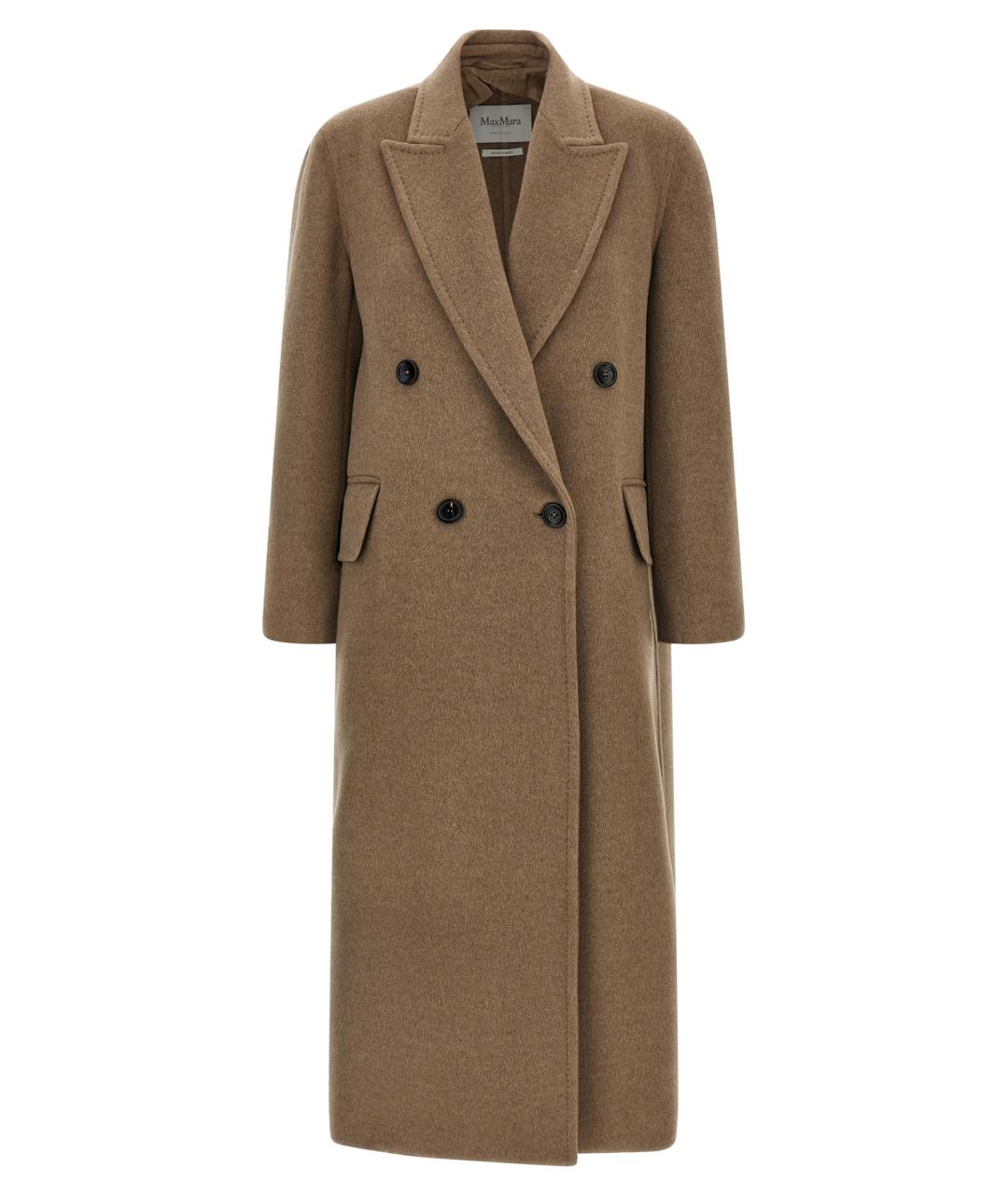 MAX MARA Бежевое кашемировое пальто, фото 1