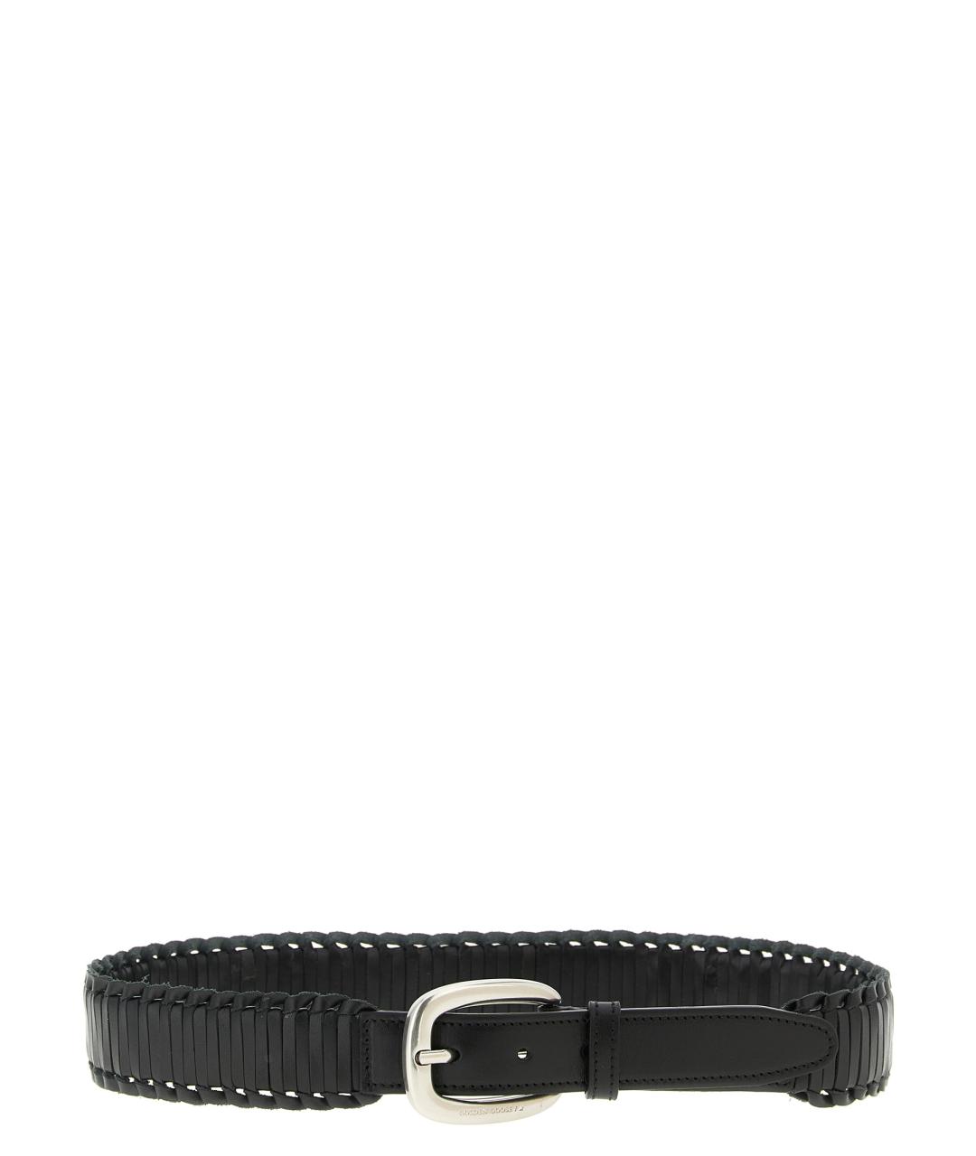 GOLDEN GOOSE DELUXE BRAND Черный кожаный ремень, фото 1