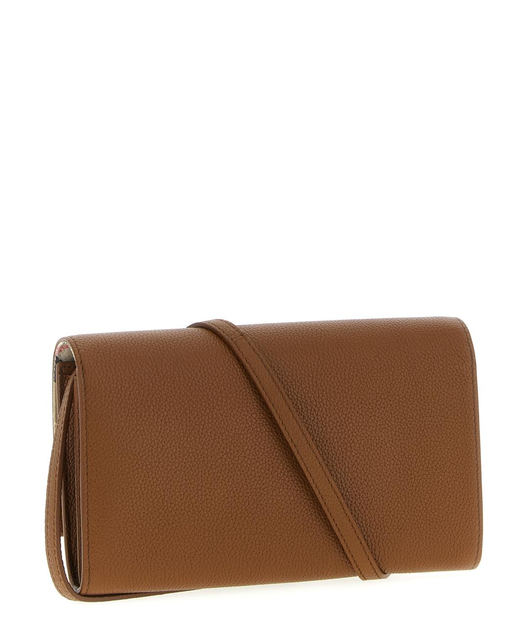 BURBERRY Бежевый кожаный кошелек, фото 2