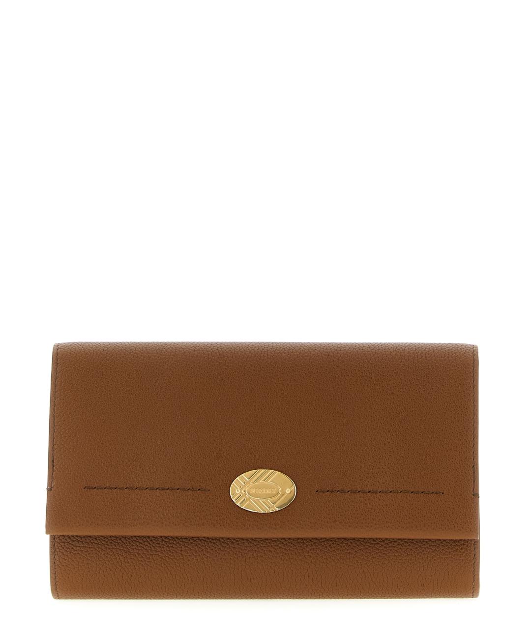 BURBERRY Бежевый кожаный кошелек, фото 1