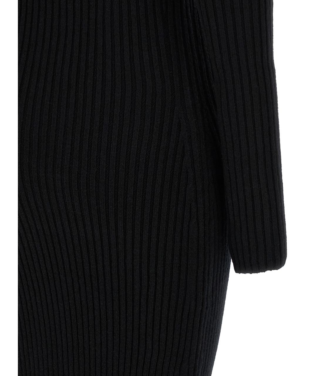 MAX MARA Черное шерстяное вечернее платье, фото 4