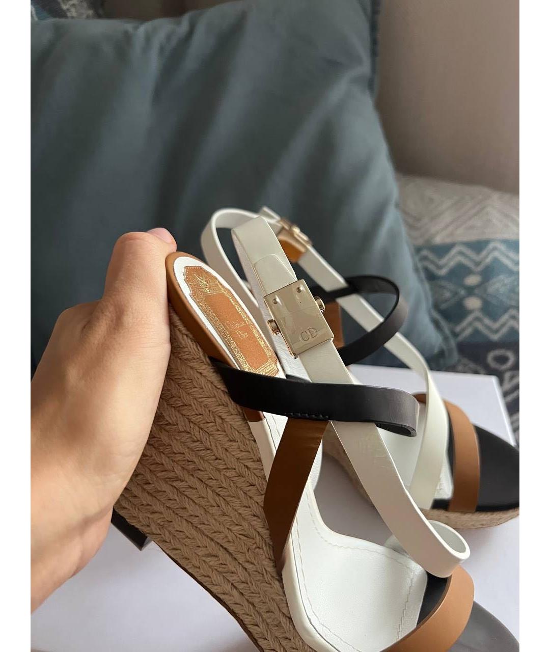 CHRISTIAN DIOR Мульти кожаные эспадрильи, фото 3