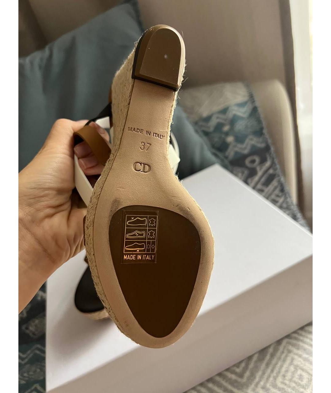 CHRISTIAN DIOR Мульти кожаные эспадрильи, фото 5