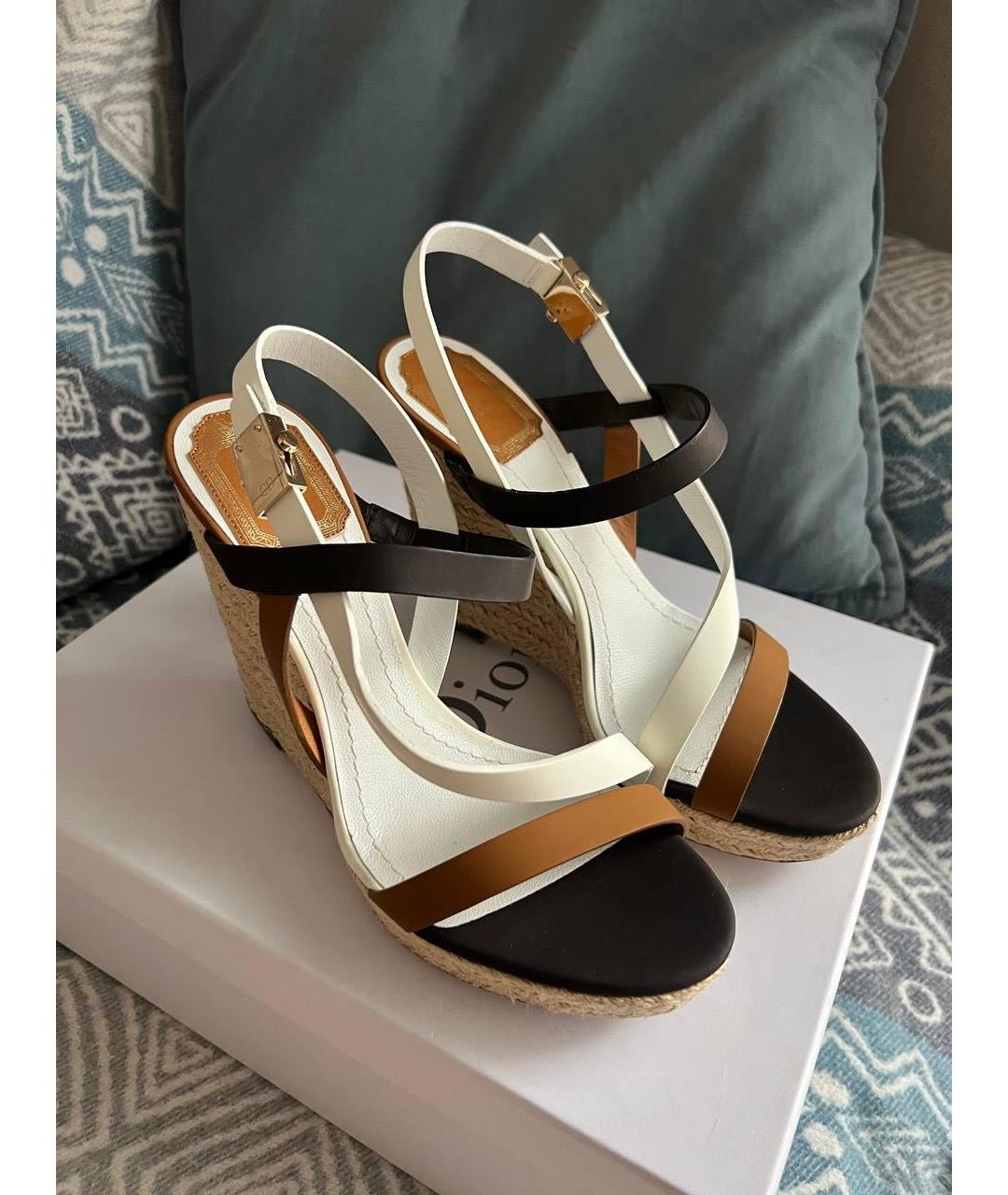 CHRISTIAN DIOR Мульти кожаные эспадрильи, фото 2